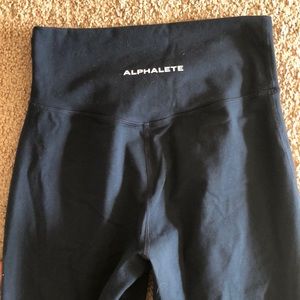 Navy Surface Path Alphalete Leggings